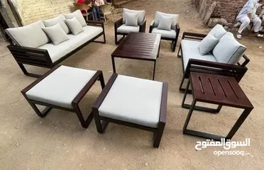  3 أحدث وأجمل اطقم رتان وخيزران واثاث المعدنيه والمرجيح ودكورات
