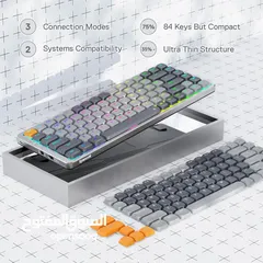  10 كيبورد ريدراجون احترافي بكل شيء AZURE K652 Wireless Mechanical Keyboard