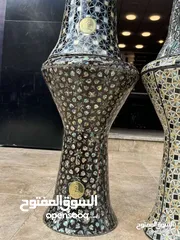  5 طبله مقاس 23 احترافي صدف ازرق كولتي عالي فقط ب 275 دينار