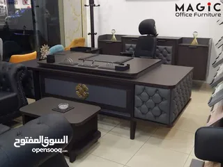  2 مكاتب إدارية فخمة  مدير مودرن تركي بعدة الوان بسعر المصنع شامل التوصيل