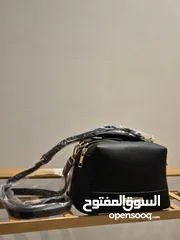  6 new black leather milano cross bag