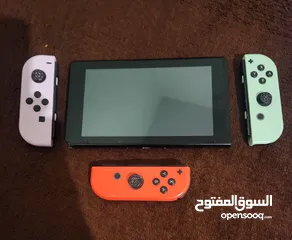  1 نينتندو سويتش مع 5 العاب وأيد