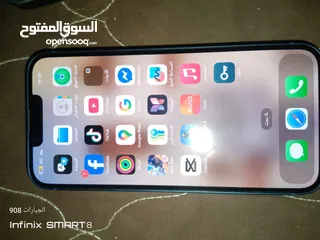  10 ايفون 13 وارد امريكي 128GB بطارية 83 الجهاز بالصلاه على النبي مش مفتوح ولا مصلح ابدا على الفحص