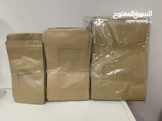  1 Brown Kraft Paper Bags with Window (minimum 500 pcs!)