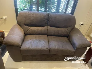  4 Nabuk Fabric Sofa Set (3 piece)