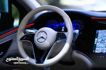  14 للبيع  مرسيدس MERCEDES EQS 580 SUV 4MATIC  موديل 2023  كهربائية بالكامل  7 مقاعد  فل كامل