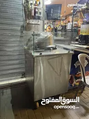  4 للبيع بسطة عرباي ستانلس اصلي و ثقيل مع سيكوريت للكنافة او للذرة او للحلويات