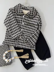  1 طقم بناتي قصة الزرار