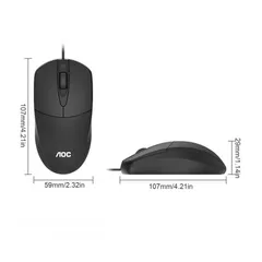  2 mouse AOC MS121 WIRED ماوس من او اه سي 1200 دبي اي واير