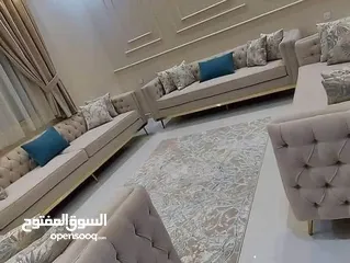  3 We Making New Arabic Sofa Carpet Curtain Wallpaper- Sofa Majlis Barkia-Paint- Korshi- Bed Woodfloor