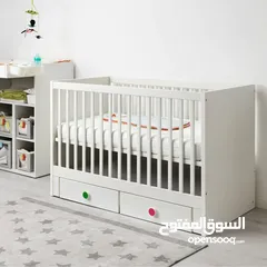  2 تخت أطفال ايكيا مع ادراج