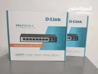  6 D-link Des-F1006P-E-PORT 10/100 SWITCH WITH 4 POE PORTS AND 2 UPLINK PORTS سويتج دي لينك 4 مخارج