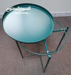  4 Coffee Tray Table, green color