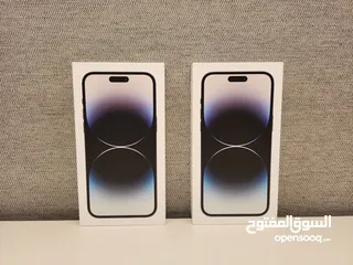  13 iPhone 14 pro 128GB/256GB جديد كفالة شرق اوسط ايفون 14 جديد كفالة لمدة عام