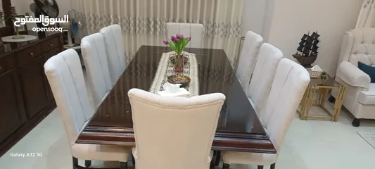  1 غرفة سفرة خشب زان تنجيد جديد