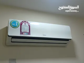  4 Midea split air conditioner 1.5 ton same like new
