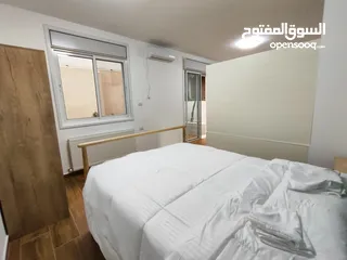  21 شقة جديدة مفروشة مع حديقة خاصة للإيجار – عين منجد  شارع إسكان المهندسين