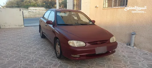  4 كيا سيفيا تو جير عادي موديل 1997 فحص كامل ترخيص جديد مالك اول من الحره
