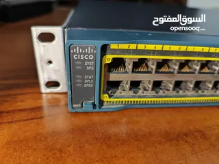  2 موزع شبكة 48 منفذ Cisco 2960 switch