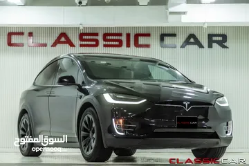  3 Tesla Model X Standard Range  2019   السيارة بحالة ممتازة جدا و قطعت مسافة 51,000 كيلو متر فقط