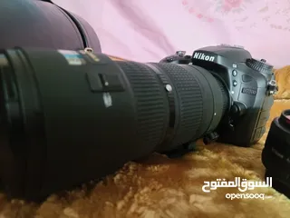  7 عرررطه كاميرا نيكونD7200 مع عدسه 80-200 نيكون