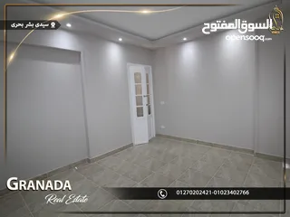  3 شقة للبيع 135م فى سيدى بشر بحرى بين العيسوى وجمال عبد الناصر  تشطيب الترا لوكس