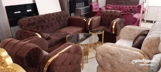  10 طقم ستيل فل كبتونيه 7 مقاعد