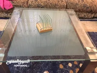  4 طاوله وسط زجاج( سكريت 10ملم )  وستنالس  دنماركيه