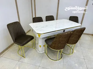  1 ميز طعام 6 كرسي  السعر 650 الف  بغداد مجاني