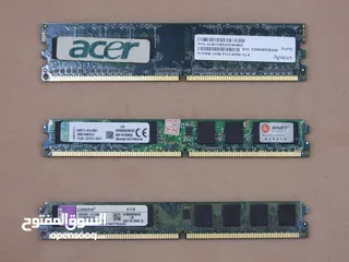  4 للبيع 3 رامات DDR2 للكمبيوتر المنزلي