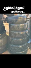  8 جنطات 16 وجنطات وسبيرات مشكله