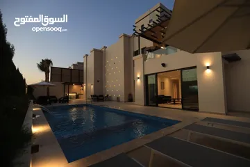  1 شاليه فاخر جدا و موقع مميز جدا على البحر الميت ( جهة الفنادق ) ، تصنيف سكن خالص