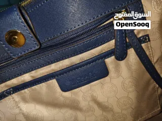  5 MICHAEL KORS Sutton Saffiano Leather Large Satchel Navy