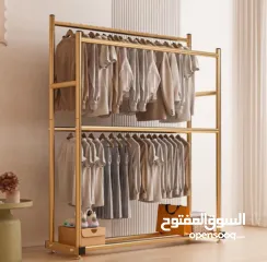  6 منظم ملابس قائم بذاته مزدوج الطبقات – تصميم عملي وفخم