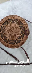  1 شنتة كتف نسائية قش