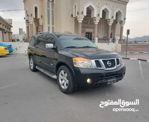  8 DHS 12500/= 2008 NISSAN ARMADA LE 4X4 خليجي فل اوبشن  2008 - ماشي تقريبا 400000 كم مكان التواجد فجير