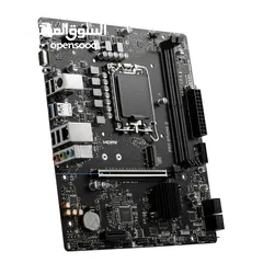  2 مذربورد ام اس اي برو لمعالجات انتل جيل 12 + 13 + 14 - MSI PRO B760M-E/DDR5 LGA 1700 MOTHERBOARD