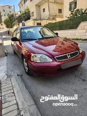  2 هوندا سيفيك 1999 للبيع يد أولى جير عادي بحاله ممتازه من الداخل والخارج