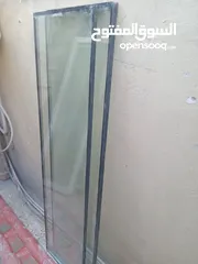  1 شبابيك المنيوم ثقال ممتاز بحاله جيده مستعمالات