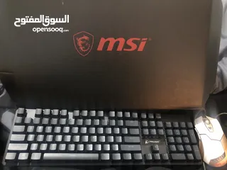  6 للبيع لاب توب msi بحالة الوكالة بسعر ممتاز