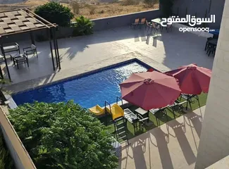  6 شاليهات ومزارع فخمه داخل ناعور مسبح مدفى
