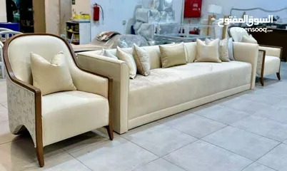  3 Make sofa set , curtains, bed, Arabic majlis