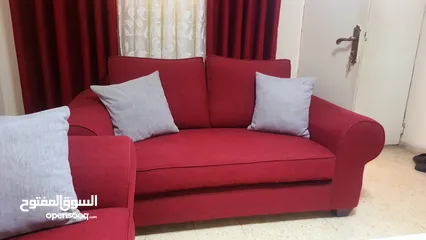  8 طقم كورنر ستايل أمريكي 7 مقاعد جلسة مريحة جداً بعمق 70_سم تفصيل من خشب السويد وأسفنج دانلوب