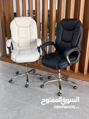  1 لجلسة مدير مميزة و فرنالك كرسي مدير بأعلى جودة اسفنج مضغوط جلد طبقتين جك ايطالي كفالة حقيقيه