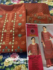  1 3PCS embroidered dress unstitched.