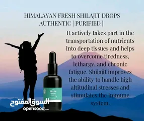  6 Himalayan fresh shilajit organic purified resins and drops form both available now in Oman order now
