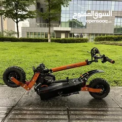  1 60Volt 6000Watts Electric, E Scooter Foldable Dual Motor Off Road Seat