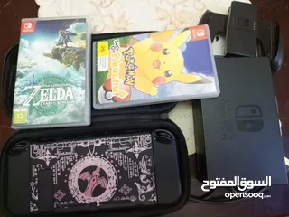  3 نينتندو سويتش OLED (مستعمل كالجديد) + لعبتين nintendo switch oled
