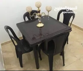  1 كراسي وطاولات راتان / جميع انواع الطاولات مربع ومستطيل ورجلين حديد / جميع انواع الكراسي / حديد