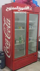  2 ثلاجة كوكا كولا للمحلات التجارية أو المطاعم بحالة جيدة